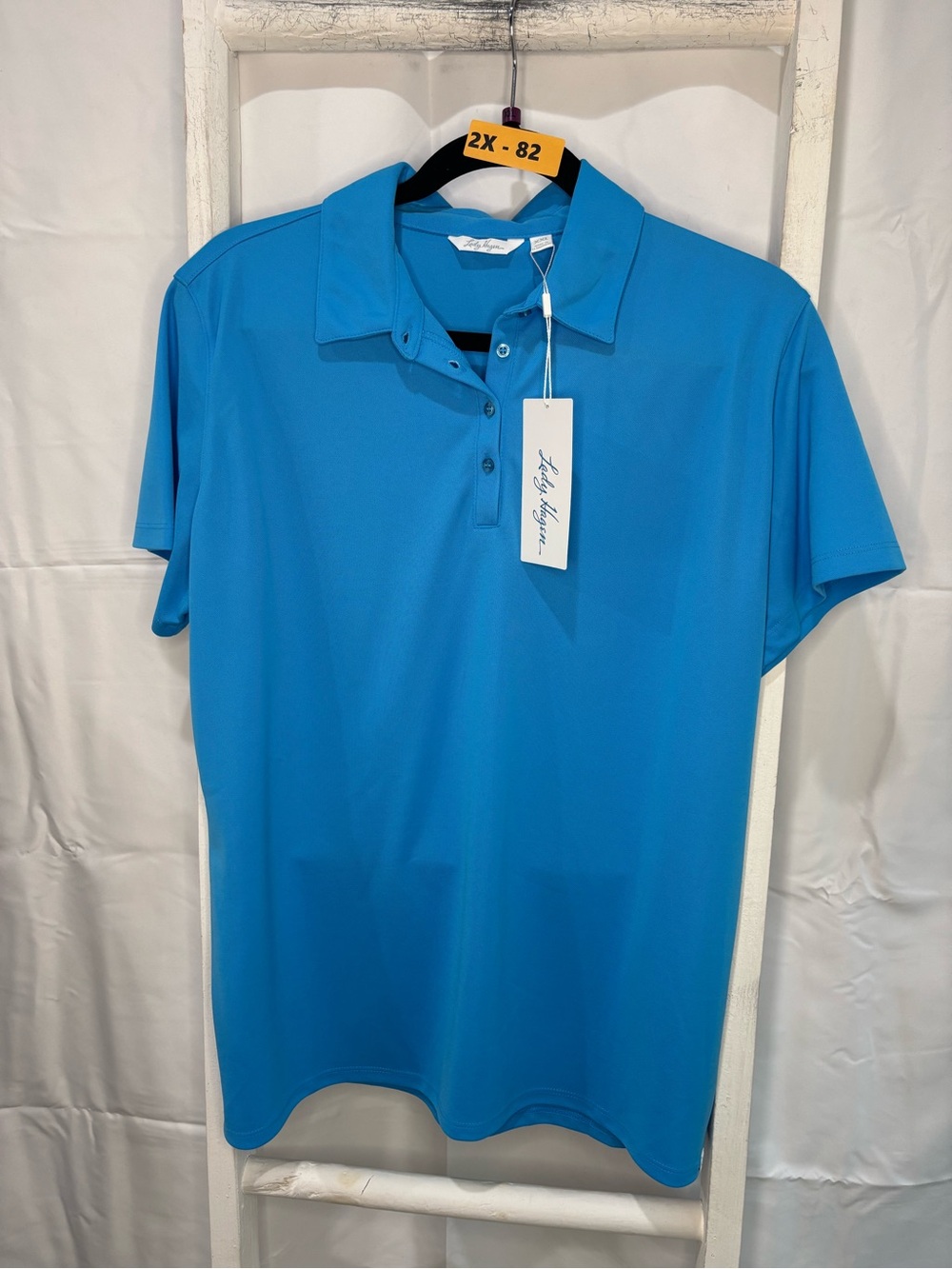 Lady Hagen Bright Teal Polo Short Sleeve